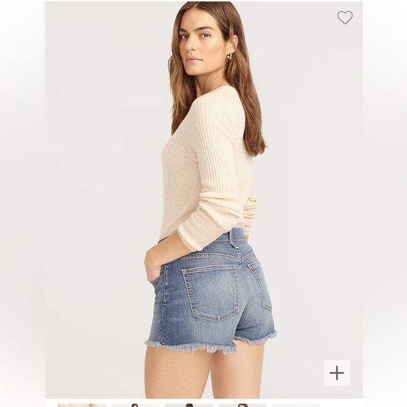 J. Crew Mid-rise denim short in dark wash - Picture 3 of 11